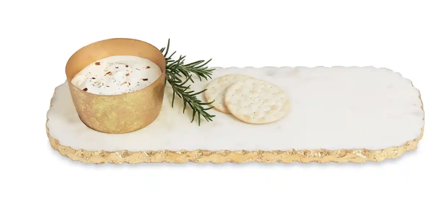 MARBLE DIP & TRAY & SPREADER SET